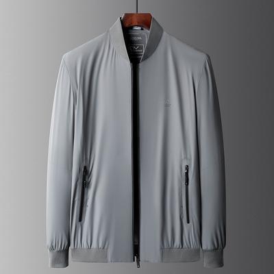 Spring and Summer Sun Protection Jacket Men's Baseball Collar Thin Jacket Middle-aged Men's Casual Jacket