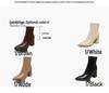 Elegant French Pointed High Heels: Spring/Autumn Korean Ankle Boots 2025, Chunky Heel Short Boots