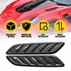 Car Air Flow Intake Hood Scoop Vent Bonnet Cover Sticker Carbon Fiber Look Trim