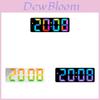 Modern Minimalist Led Digital Alarm Clock With Rgb Color Changing Display For Home Office Decor