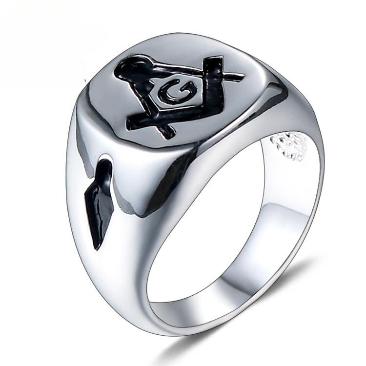 

Модное кольцо 2025 года Религиозное масонское кольцо Ретро мужское кольцо 13