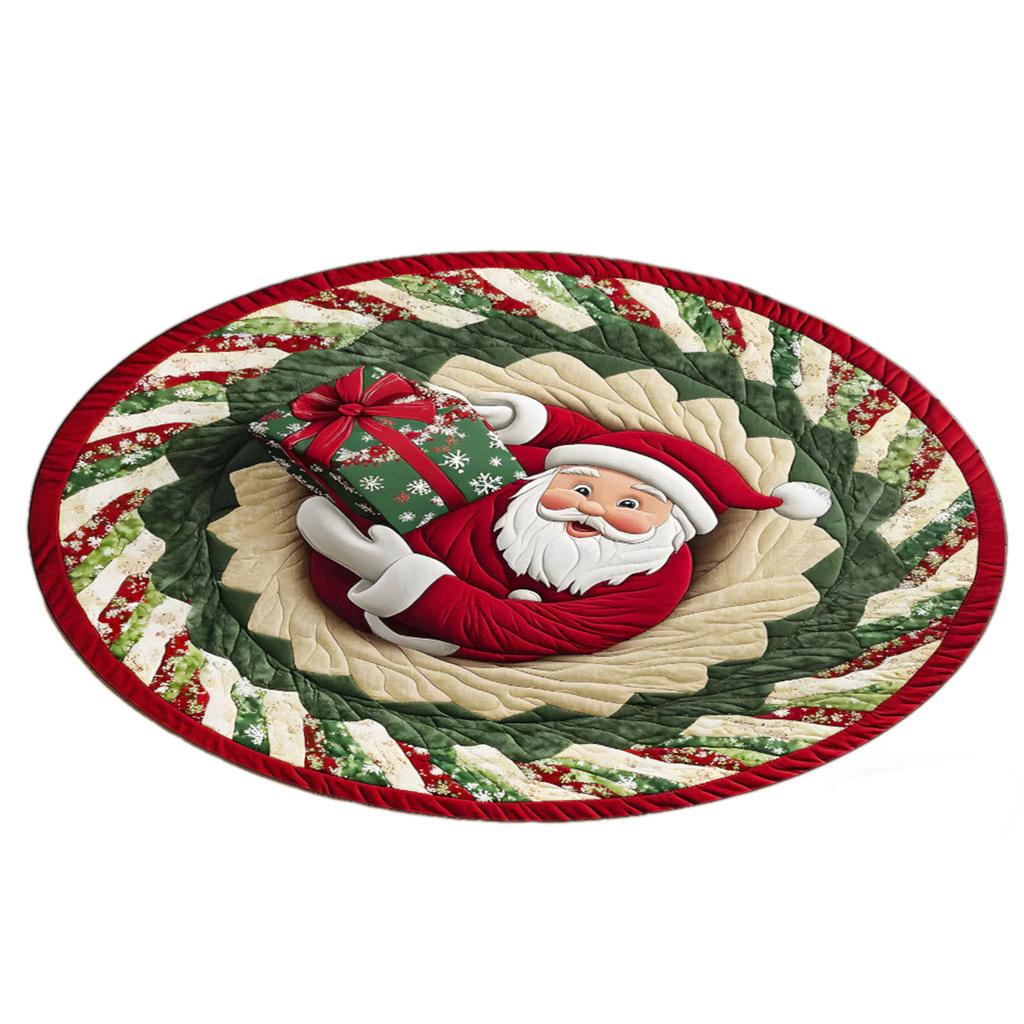 160cm Xmas Rug,Christmas Carpet Door Merry Christmas Mat Festival Santa Home Decorations Home 2025 Navidad Xmas Ornament