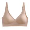 Women's Wireless Seamless Bra - Comfortable, Gathered, Plus Size, with Side Support and Underarm Shaping