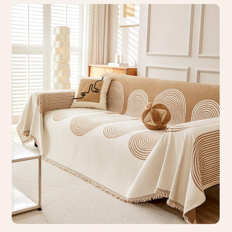 Modern Simple Chenille Sofa Towel  Soft Skin-friendly Sofa Cover Anti-dirty Decorative Sofa Cover Universal for All Seasons