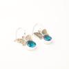 Apatite Gemstone 925 Sterling Silver Jewelry Butterfly Earrings 1.3" For Women EE-155-1