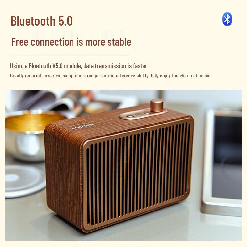 Philips TAVS500 Retro Wireless Bluetooth Speaker
