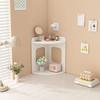 Modern Minimalist Triangle Desk Corner Storage Rack for Bedroom and Office