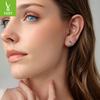 Vintage Textured Leaf Ear Buckle Feminine Charm Elegant S925 Sterling Silver Leaf Earrings Earrings
