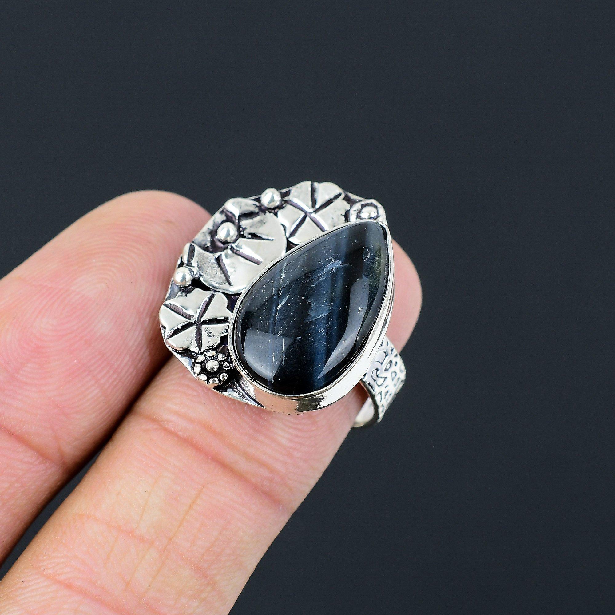 Halloween Deal Nellite Stone 925 Sterling Silver Daughter Solitaire Ring Size 8 8