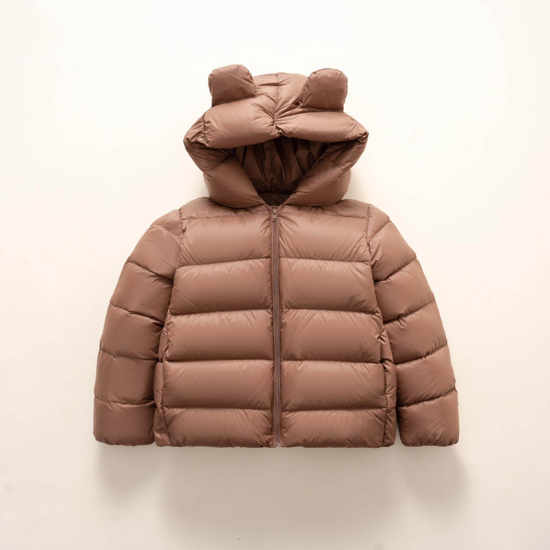 

Girls down jacket short medium and small children boys baby children warm jacket 130cm