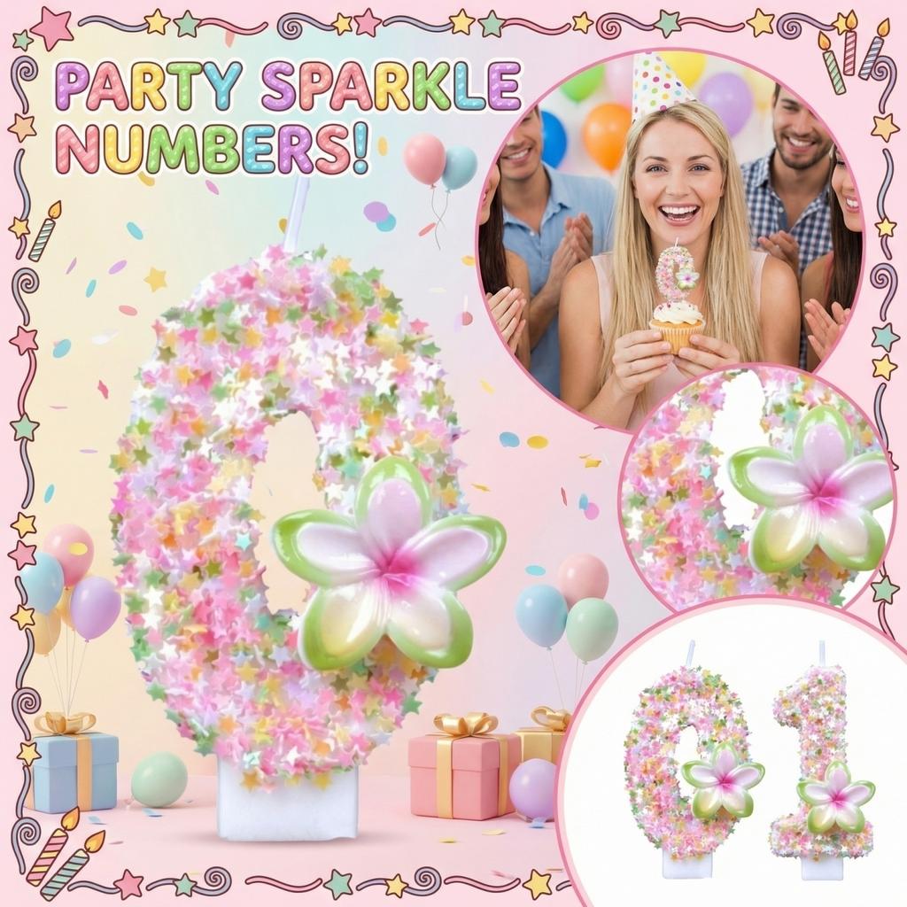 Fashion Cartoon Creative Birthday Candles Party Digital Candles