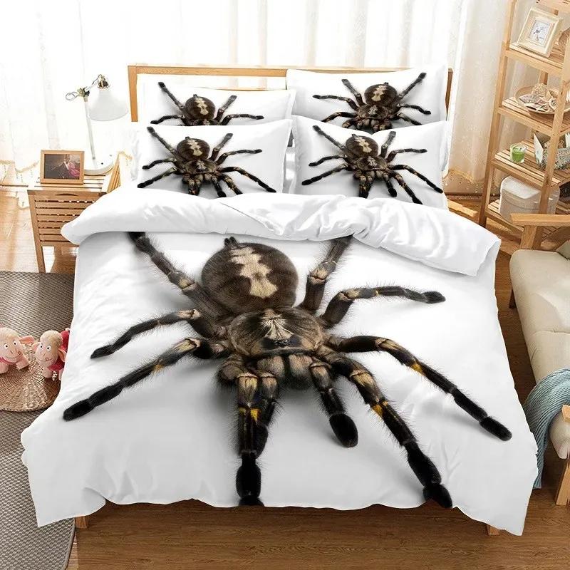 Big Spider Bed Linen Bed Cover 3D Digital Printing Linen Fashion Design Comforter Cover Bed Linen Set