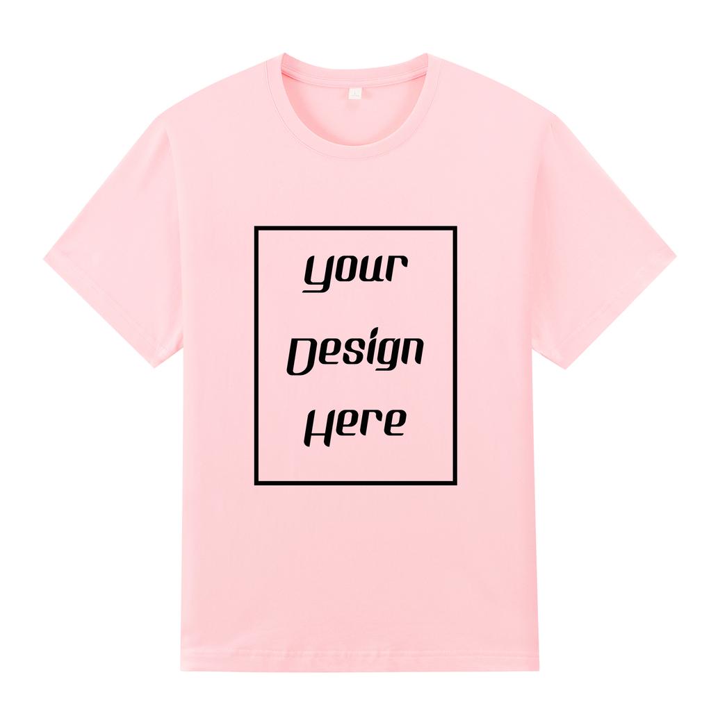 Streetwear Customized Pattern Print T-Shirt Harajuku Casual O Neck Short Sleeves Men Women Cotton T-Shirt