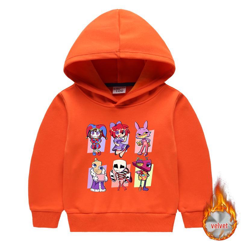 Children's Hooded Sweatshirt & Pants Set - Thickened, Warm, Autumn/Winter Style for Baby Boys & Girls