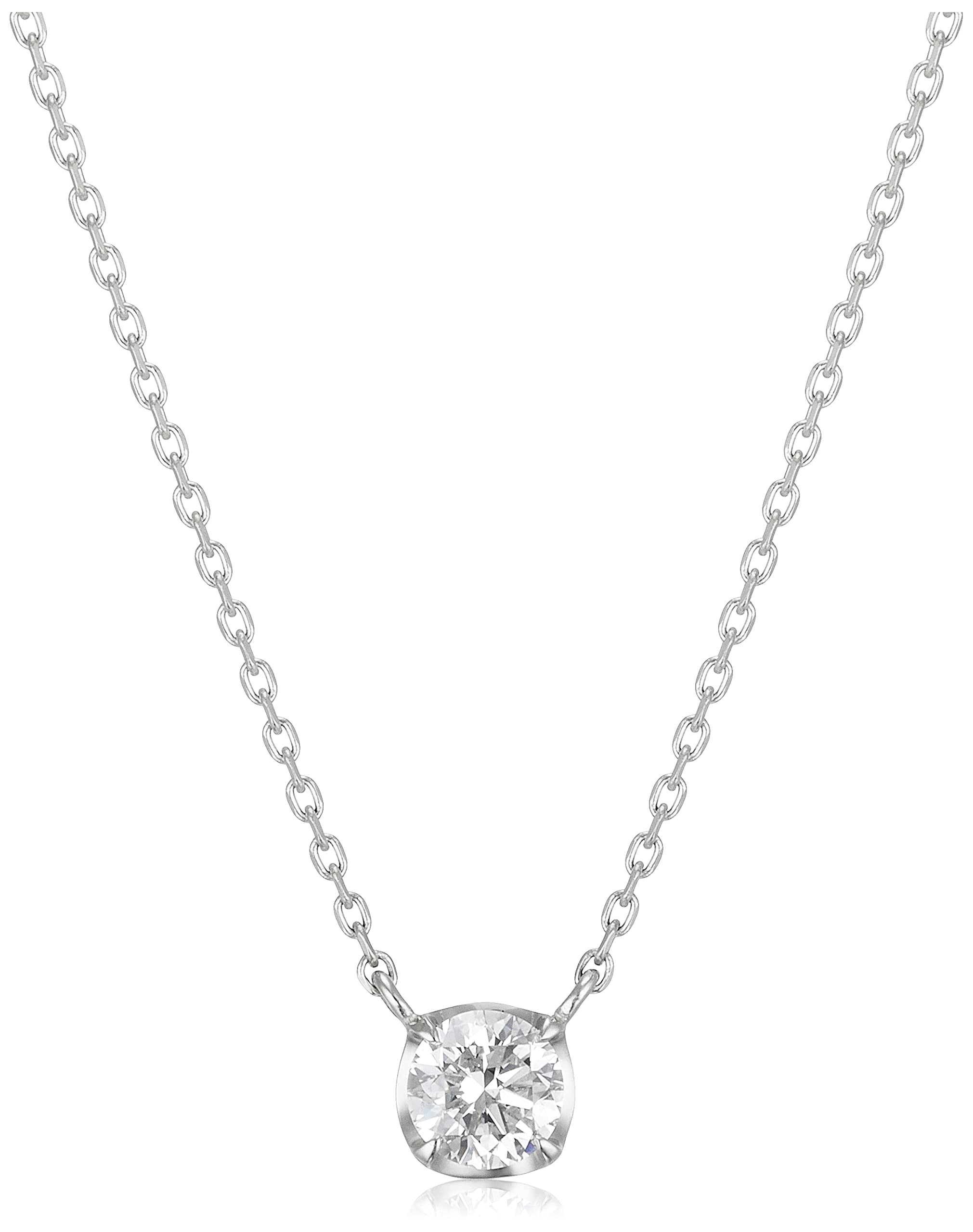 

K18 White Gold Necklace [Yondo Sea] 4℃ 11192-112-3203-00-00 Women s