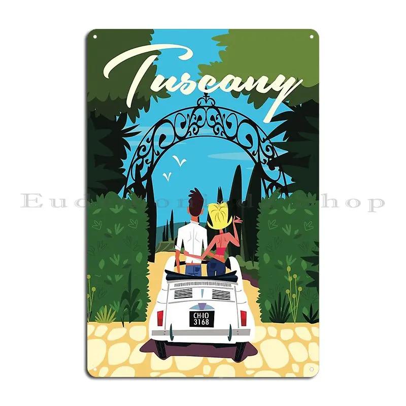 Tuscany Poster Metal Sign Customized Party Living Room Design Kitchen Tin Sign Poster 20X30CM
