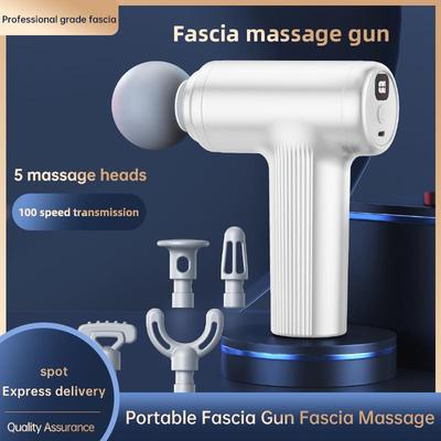 Portable Cross-Border Smart Fascia Gun: LED Muscle Relaxation Neck & Sports Mini Massager