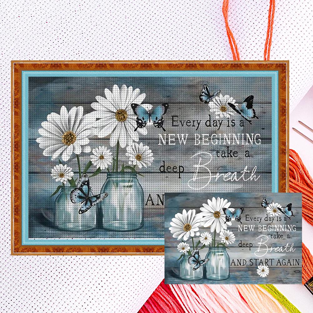 

Full Embroidery Eco-cotton Thread 11CT Counted Landscape Cross Stitch Kit