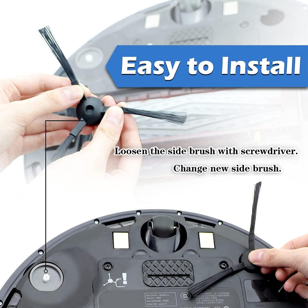 Side Brush HEPA Filter Kit for ilife v5s v5 x5 ilife V3s v3s pro v3l v5s pro v50 Robot Vacuum Cleaner Panda x500