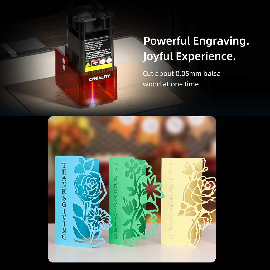 Creality 1.6W Laser Module 0.06x0.06mm Laser Spot Compatible with CR-10 Mini/Ender-2 Pro/Ender-3