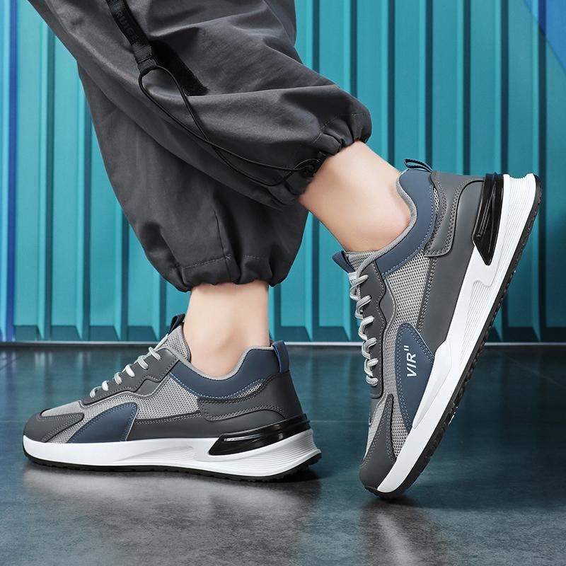 Men's casual sports shoes Four season breathable soft-sole non-slip comfort outdoor running shoes student fashion light sneakers