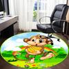 1pc Monkey BananasChair Carpet for Office, Indoor Non-Slip Washable Polyester Fiber Carpet, Mat For Office, Machine Washable