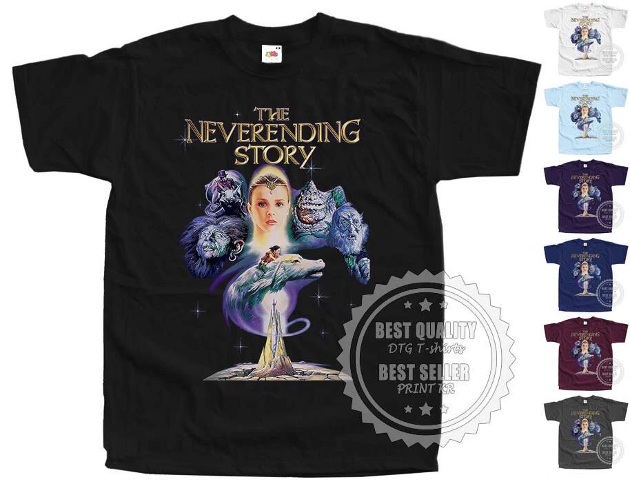The Neverending Story T SHIRT V3 Movie Poster Colors Black All Sizes S to 5XL 3XL