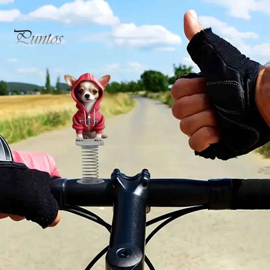 Durable Acrylic Car Ornament Gifts Cute Cat/Dog Dashboard Ornaments, 2D Flat Decorations Spring Swaying Ornaments with Self Adhesive Swing Base