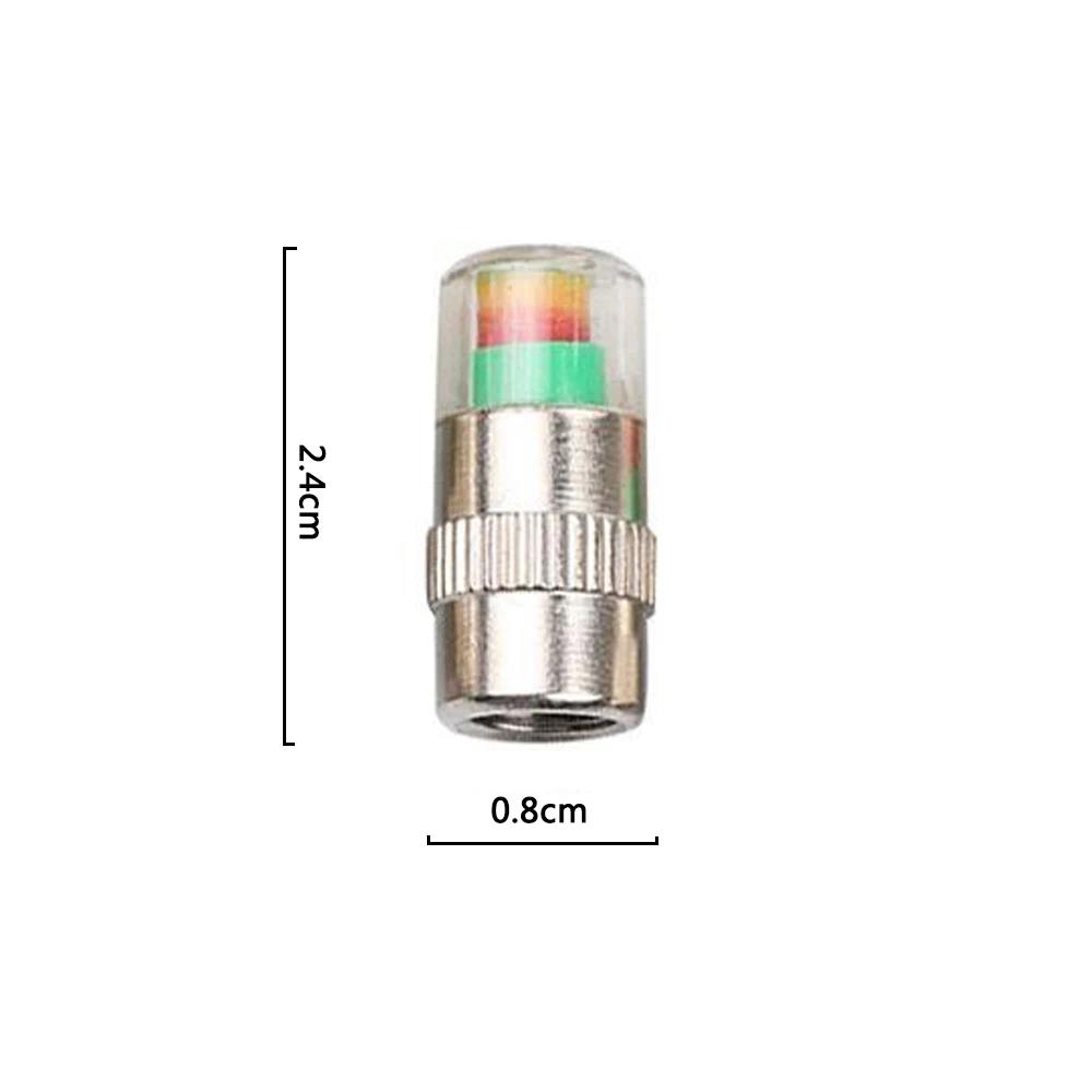 Cars Tire Air Pressure Monitor Alert 4Pcs/set Indicator Tire Valve Cap Gauge Car Accessories Car Tyre Pressure Gauge Caps Useful Valve Stems 1