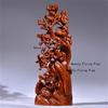 1pc Tree Top Wooden Statue, Home Decoration, Wooden Carving Crafts, Housewarming Gift, Office Ornaments, Desktop Decorations