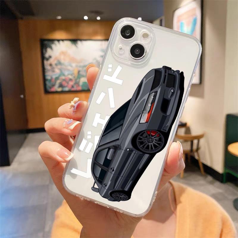 

JDM Tokyo Drift Sports Car Shockproof Clear Phone Case For iPhone 14 15 16 13 12 11 Pro Max 7 8 Plus X XR XS Max SE Soft Cover iPhone 16