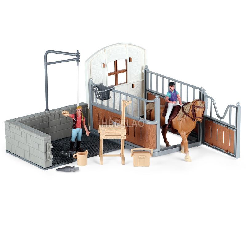 Zwierzęta Gospodarskie Model Konia Akcja Appaloosa Harvard Hanoverski Clydesdale Quarter Koń Arabski Figurki Jeździeckie Zabawki dla Dzieci