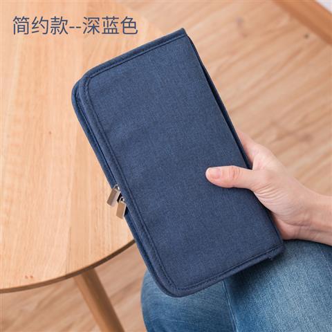 

New Travel Wallet Family Passport Holder Creative Waterproof Document Case Organizer Travel Accessories Document Bag Cardholder темно-синий
