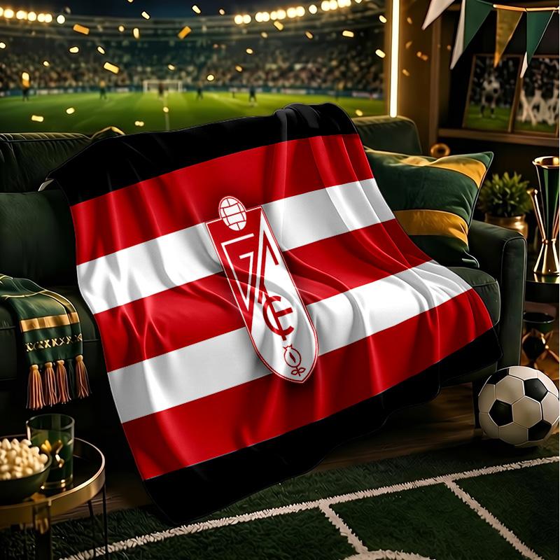 Granada Golden Crest Throws Blanket Flannel Blankets Plush for Couch Bed Gifts for Men Women Travel picnic blanket Christmas fan gifts