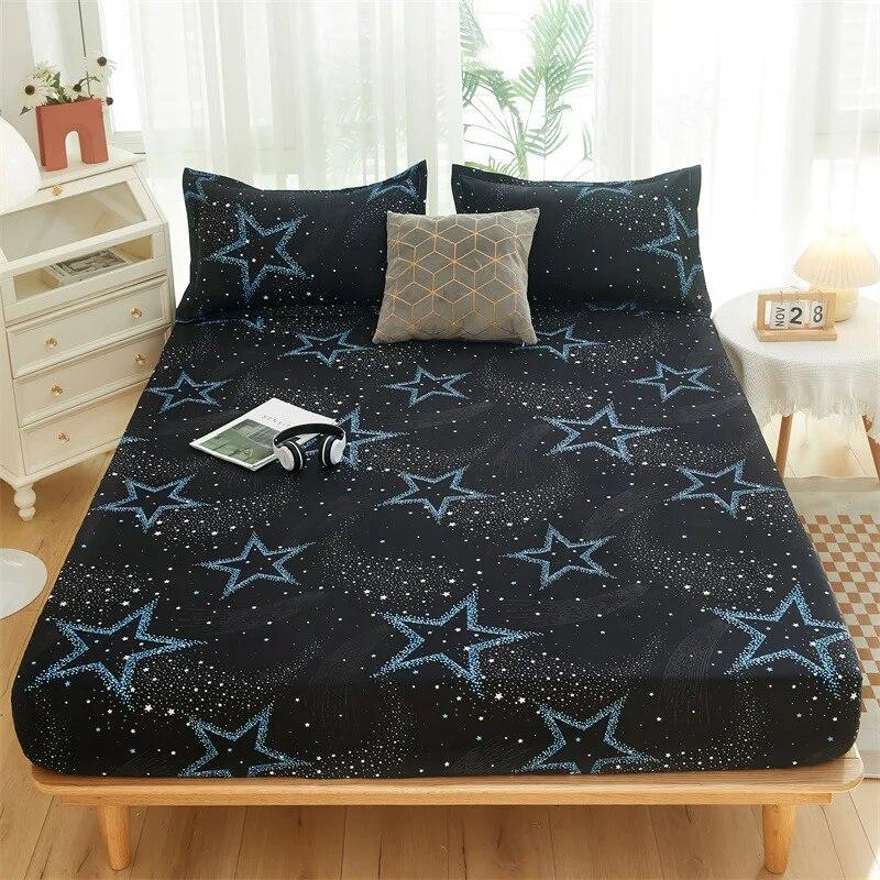 Double Bed Fitted Sheet Quilting Bedspread On The Bed Woven Air-Permeable Mattress Cover Single Bed Cover Bed with Pillowcases