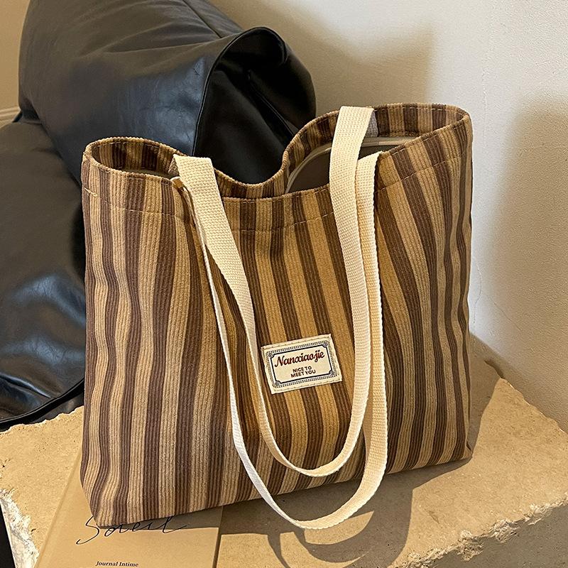Large Capacity Bag for Women New Fashion Commuter Tote Bag for Women Ins High School Students In Class Student Cram Bag