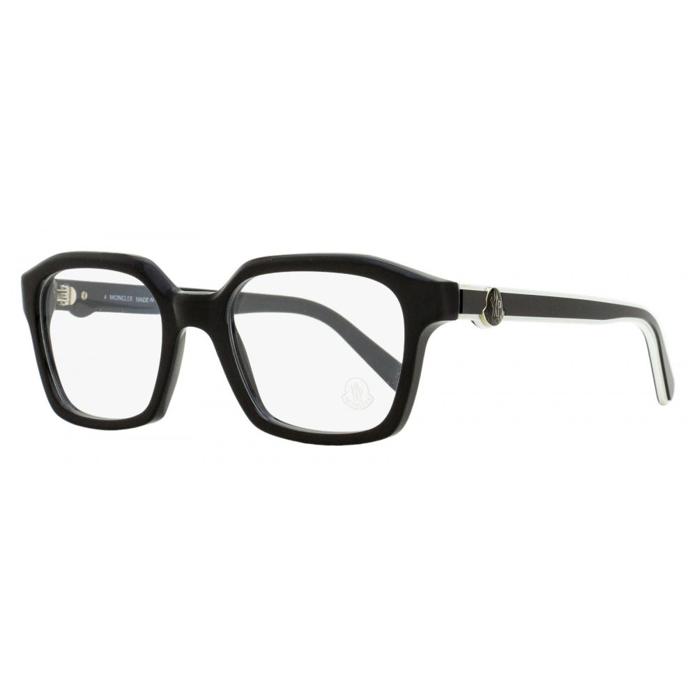 

Moncler прямоугольные очки унисекс ML5181 001 черные белые 52 мм
