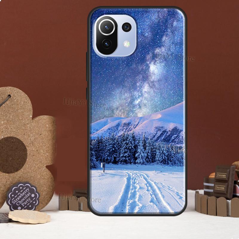 Landscape Winter Light Snow Funda For POCO F5 X3 X4 X5 Pro F4 GT C40 F3 Case For Xiaomi 11T 12T Pro 12 X 13 Lite Cover