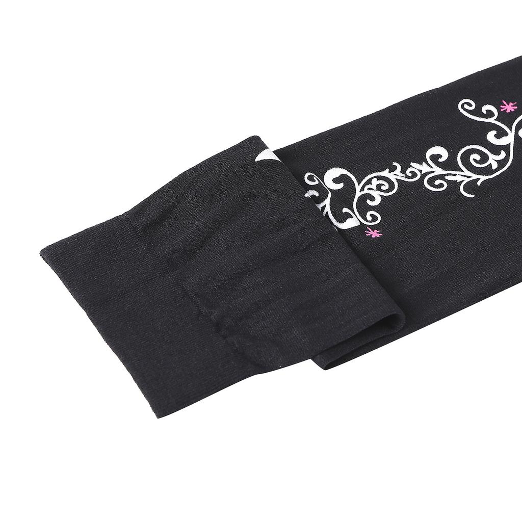 Window grilles skull Halloween socks, female masquerade pattern skull stockings, jacquard Halloween stockings