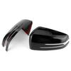 2pcs Side Rearview Mirror Cover Decorative Trim Cap Fit for Mercedes Benz A B C E CLS CLA GLAGlossy