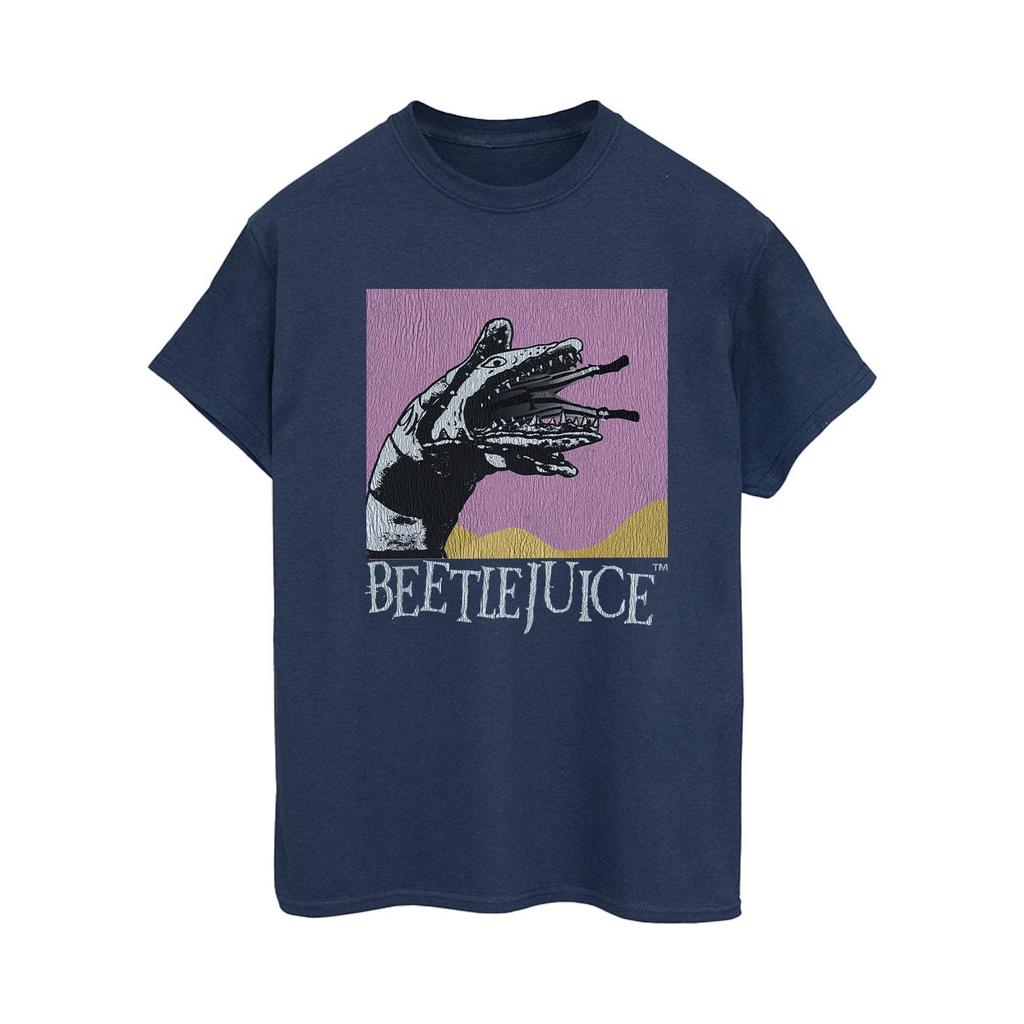 Beetlejuice Womens/Ladies Sandworm Snake Sandworm Cotton Boyfriend T-Shirt