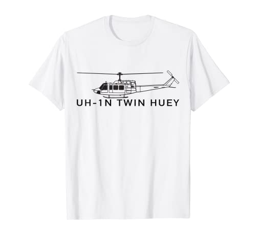 UH-1N Twin Huey Military Helicopter T-Shirt Gift Tee