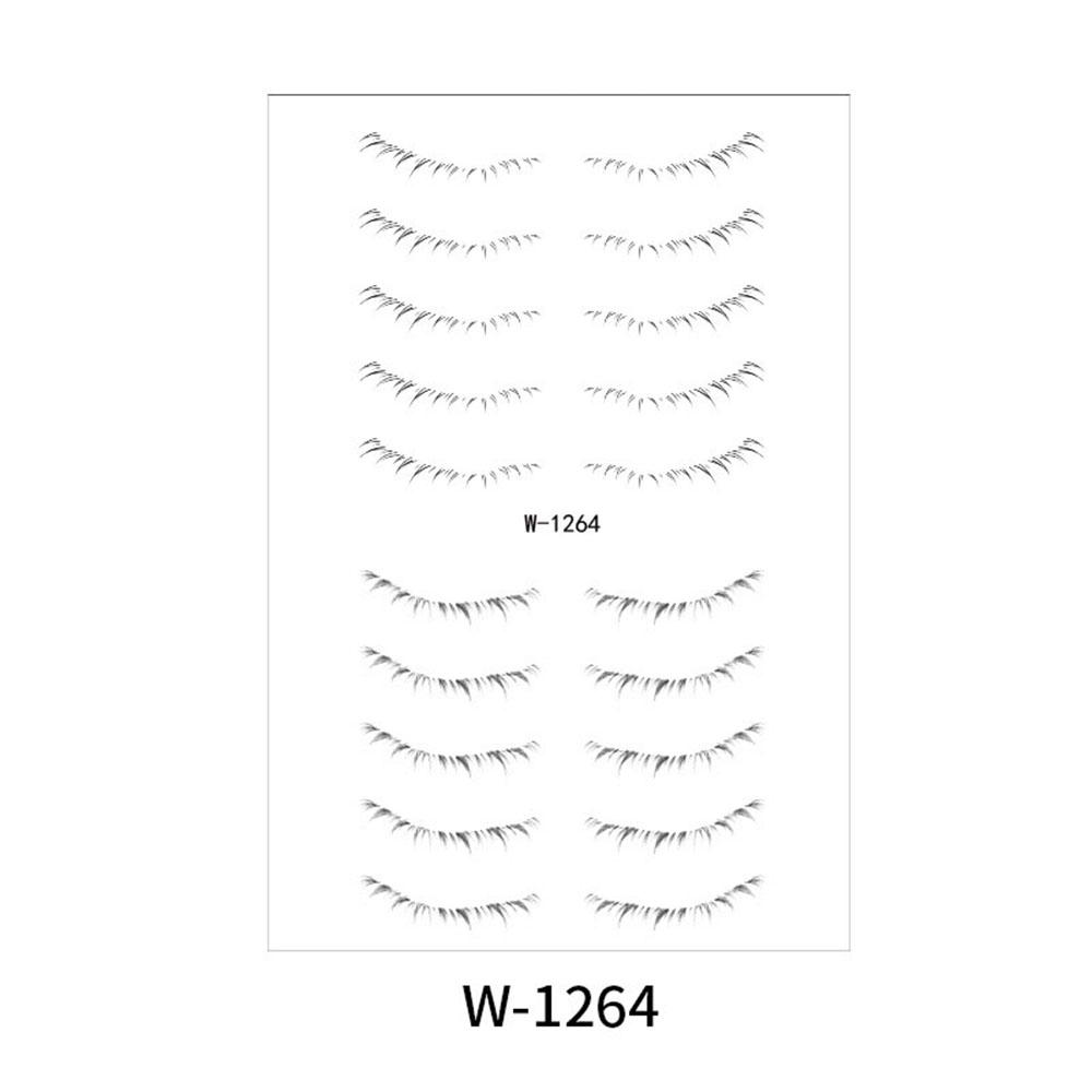 Lower Eyelash Tattoo Long-Lasting Waterproof And Sweatproof Simulation 3D False Eyelash Enlarge Double Under Eye Eyelash Sticker