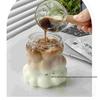 Ins Style High Borosilicate Grape Glass Mug with Handle