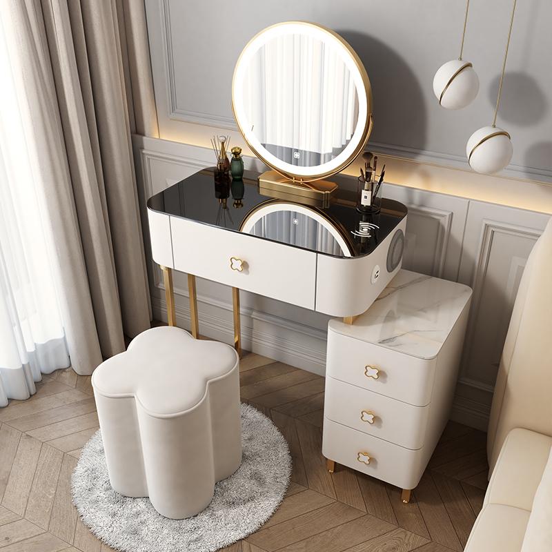 

Білий органайзер Комоди Шафа Стіл Стіл Шафа Мобільна спальня Макіяж Комоди Меблі для туалетного салону