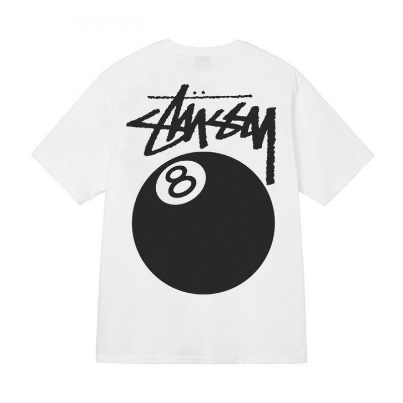 Herren Übergroßes Baumwoll-T-Shirt Lässig Kurzarm Grafik-T-Shirt 230g Schwergewicht Lockerer Schnitt Medium white