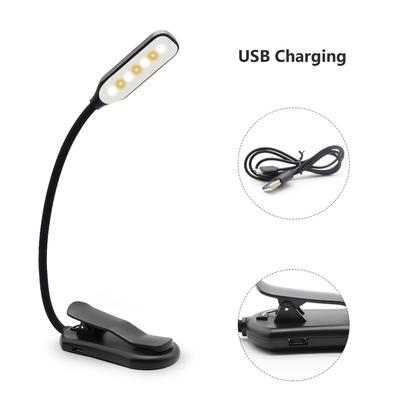 Rechargeable Book Light 7 LED Reading Light with 3 Brightness Night Reading Lamp Touch Switch Bedside Book Light for Bookworms