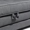 Sleeper Sofa Folding Sofa 2-Seater Fabric Sofa Sofa Bed Sofa with Sleep Function Sofa Set Linen-Touch Rubberwood Gray 147.5 x 75 x 85 cm
