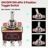5x Rocker Toggle Flick Switch ON/OFF/ON 15A/250V 20A/125V DPDT Waterproof Heavy Duty Momentary Toggle Switch For Cars Boats etc