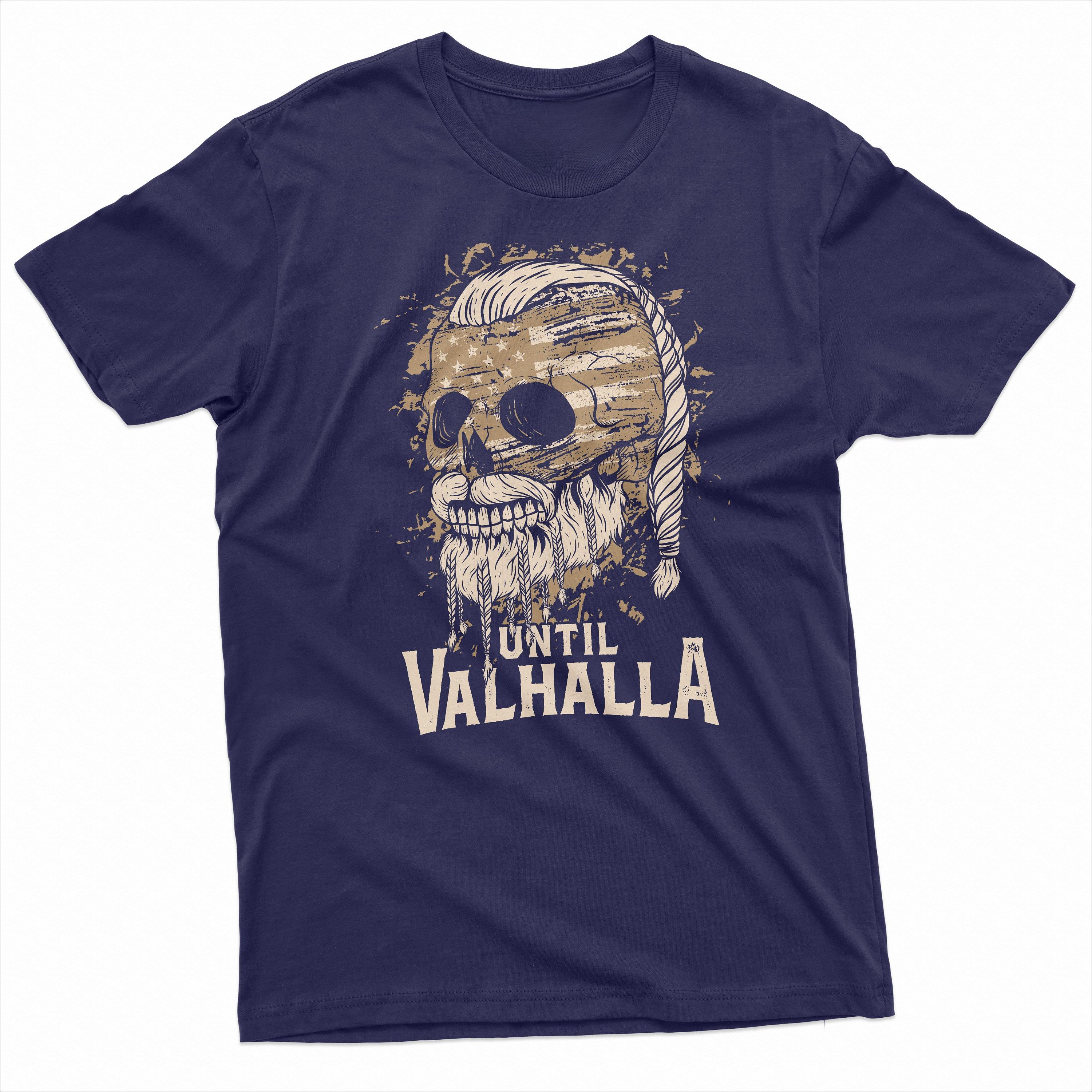 

Until Valhalla T-Shirt Viking Tee Vikings Patriotic T-Shirt Viking Warrior Tee Skull T-Shirt Viking Birthday Gift Tee 4XL